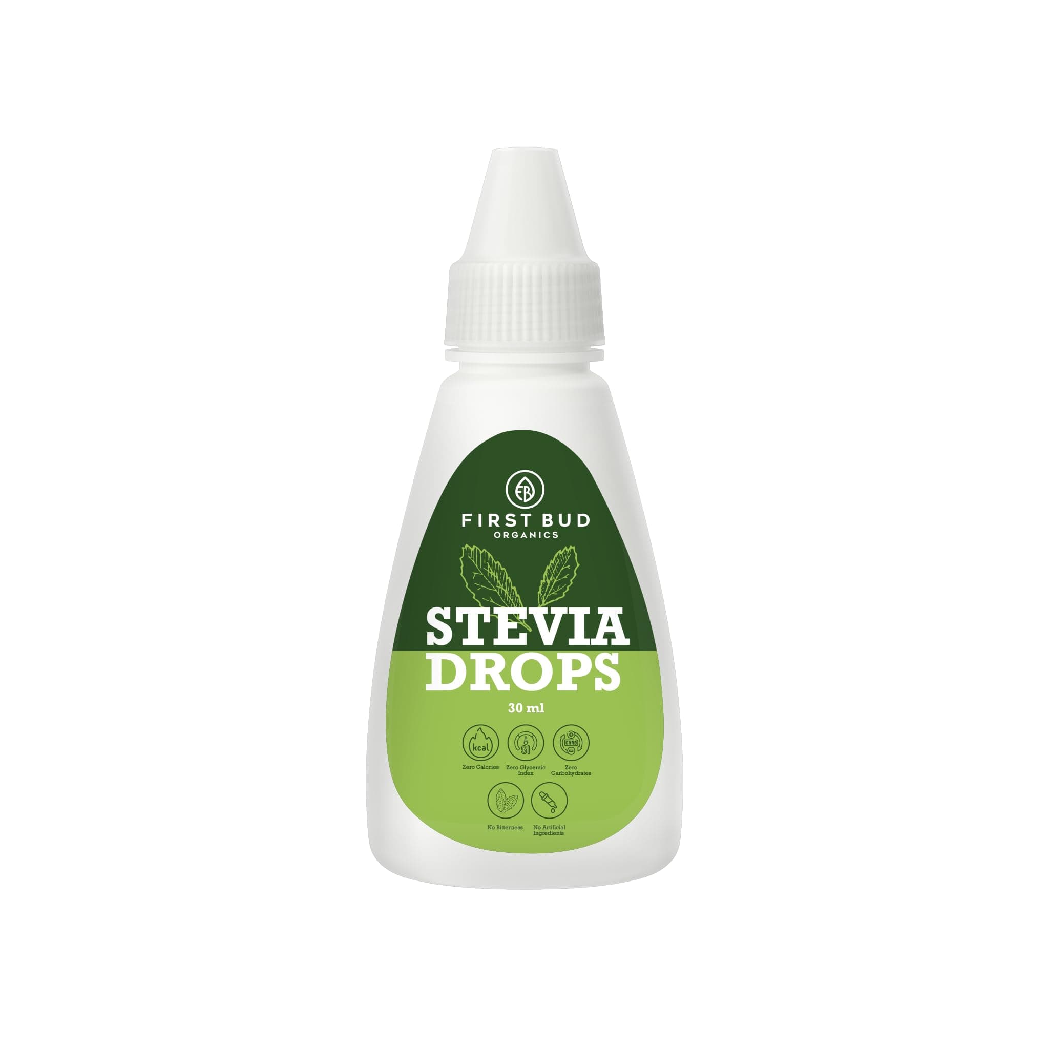 First Bud Organics Stevia Drops Liquid | 400 Servings | Keto Diet | Zero Glycemic Index Contains No Sugar No Artificial Ingredients Naturally-Sourced Foods and Beverages (20 ml)