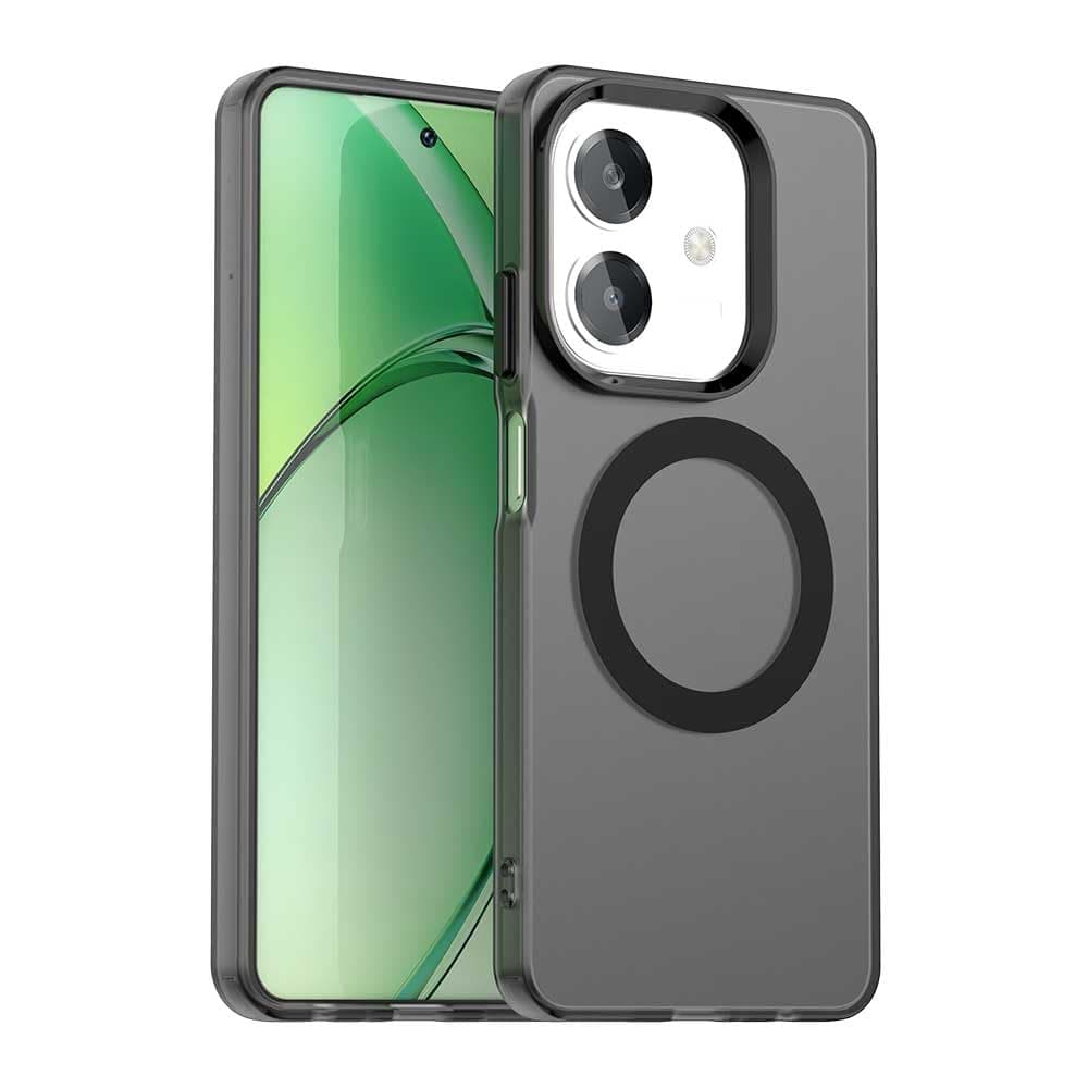 Compatible with Oppo A3x 4G Case Cover,Supports Wireless Charging,Shockproof Magnetic Phone Case,Compatible with Oppo A20 Case Black