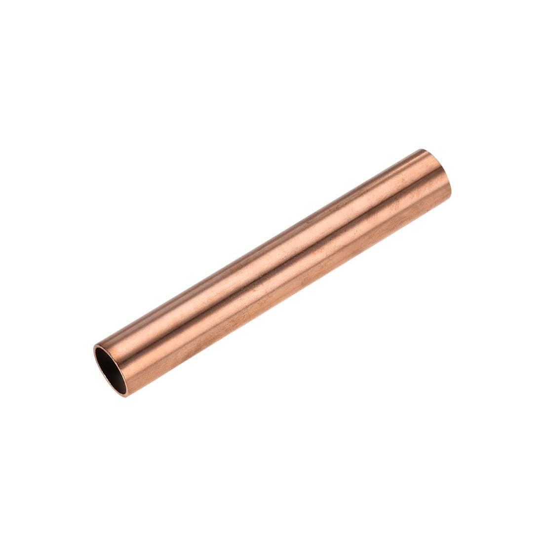Copper Round Tube, 15mm OD 1mm Wall Thickness 100mm Length Straight Pipe Tubing