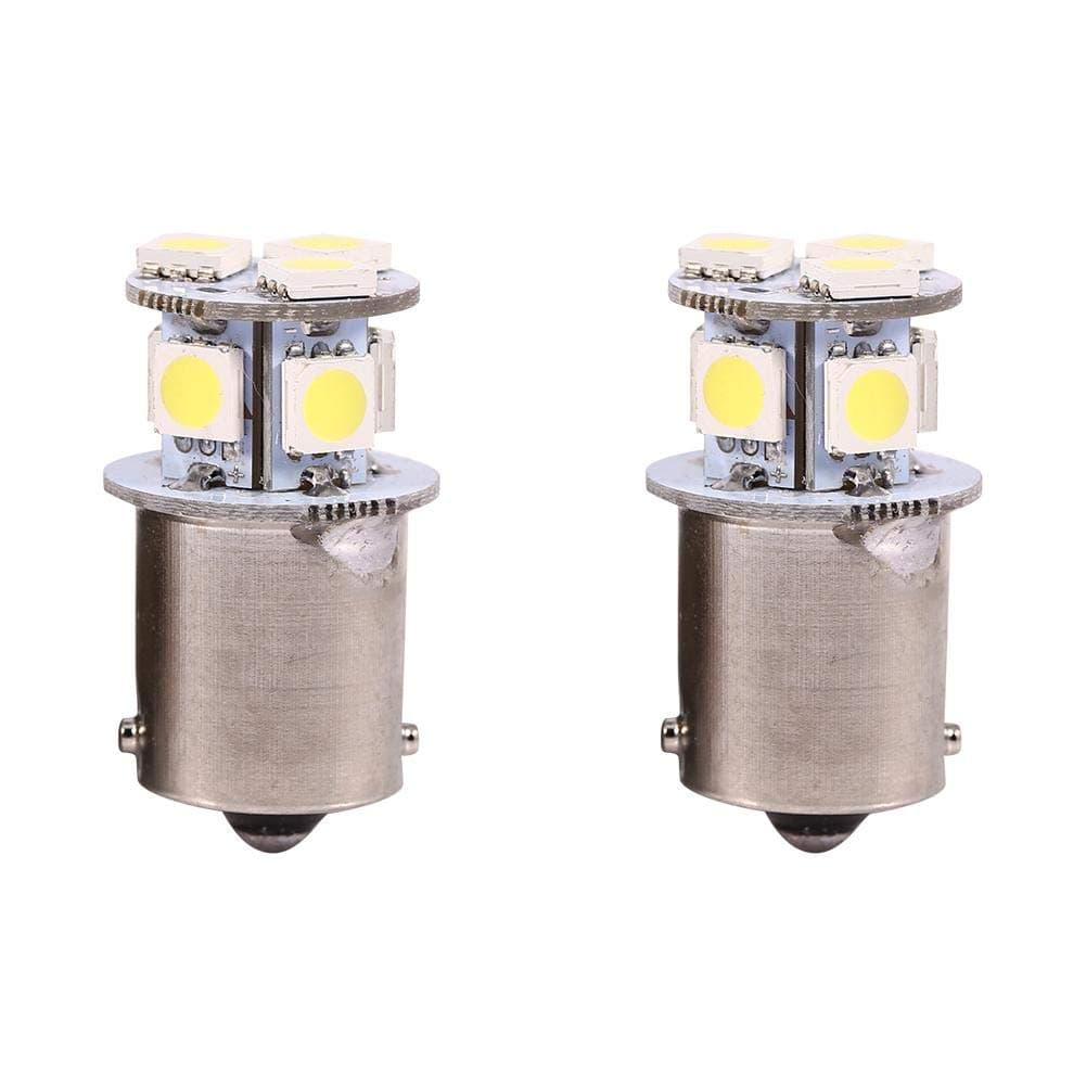 For 12V R5W 37R-Led Brake Light Bulb Tail Light Bulbs 12V Replacement Led Car Lights Bulb 2Pcs White Ba15S R5W 1156 5050 8Smd Led Car Brake Lights Bulbs