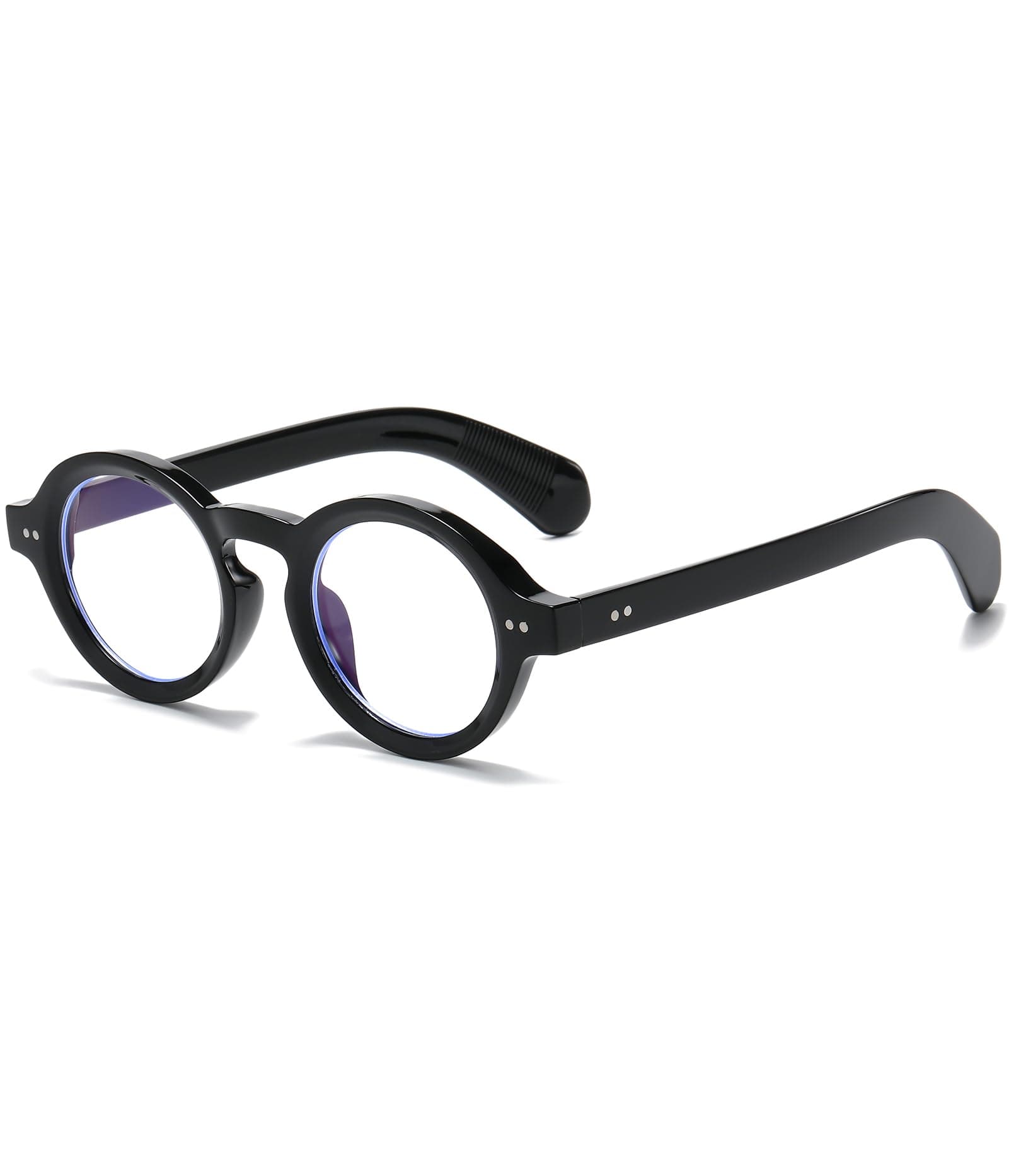 Round Frame Glasses for Women Men Small Circle Clear Lens Glasses Blue Light Non-prescription Eyeglasses