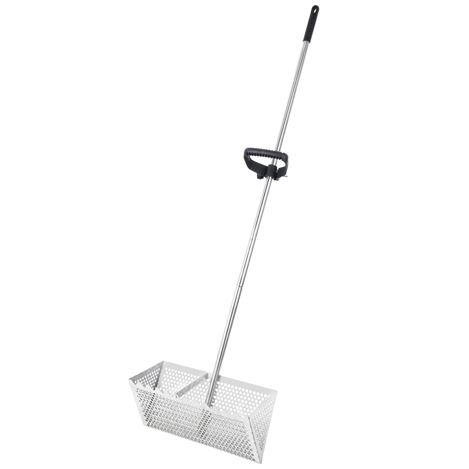 Sand Flea Rake, Detachable Sand Flea Rake, The Shark Tooth Screen Comes with A 16-Inch-Wide Drain Screen with A 51-Inch Handle(Water Bucket not Included)