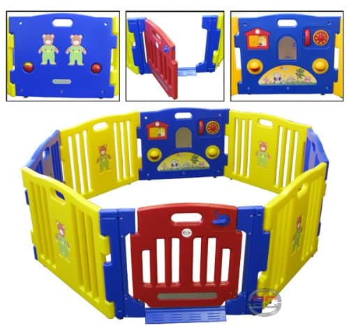 JB Baby Playcenter Kids Playpen 8-Panel