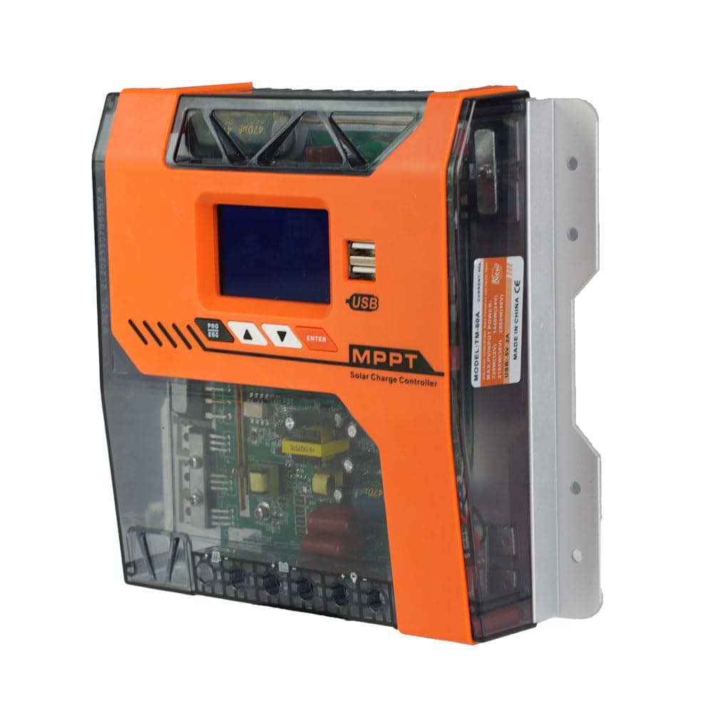 MPPT 40A Solar Charger Controller 12V 24V 36V 48V Battery Charger Solar Panel Regulator Max PV Input 150VDC Work with AGM,Gel,Flooded and Lithium