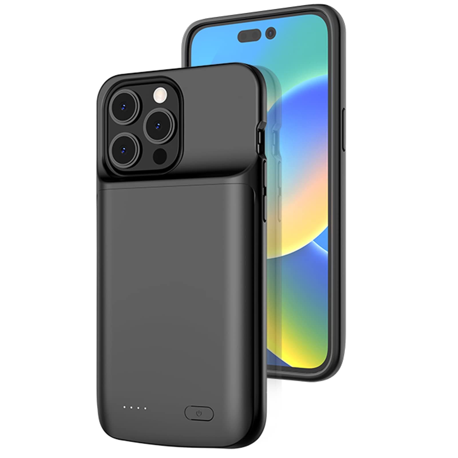 Battery Case for iPhone 14 Pro Max, 10000mAh Slim Portable Power Bank Extended Rechargeable Charger Case for iPhone 14 Pro Max 6.7' Battery Pack Black