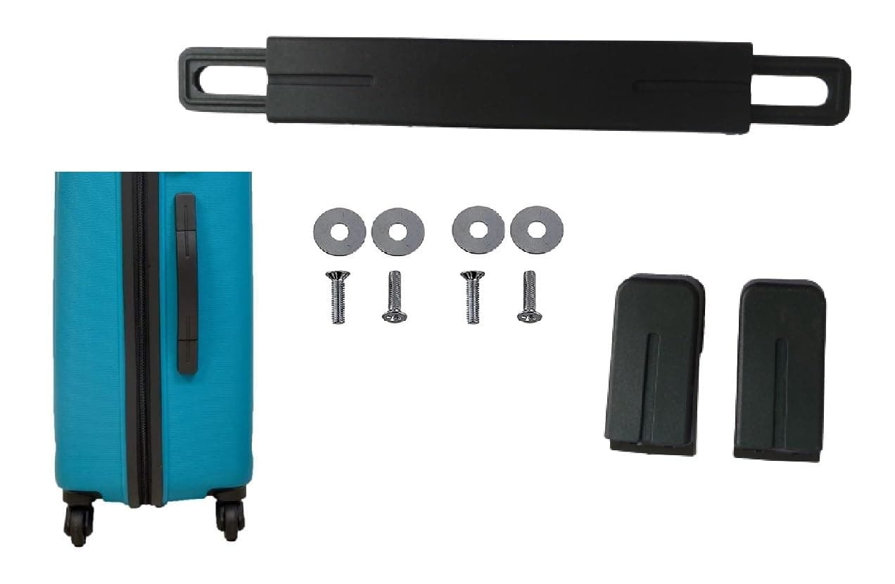 MyViradi Repair Replacement Luggage Pull Handle for Suitcase Trolley Bag Suitcases Handle for Luggage Parts Spare Strap Black (Black)
