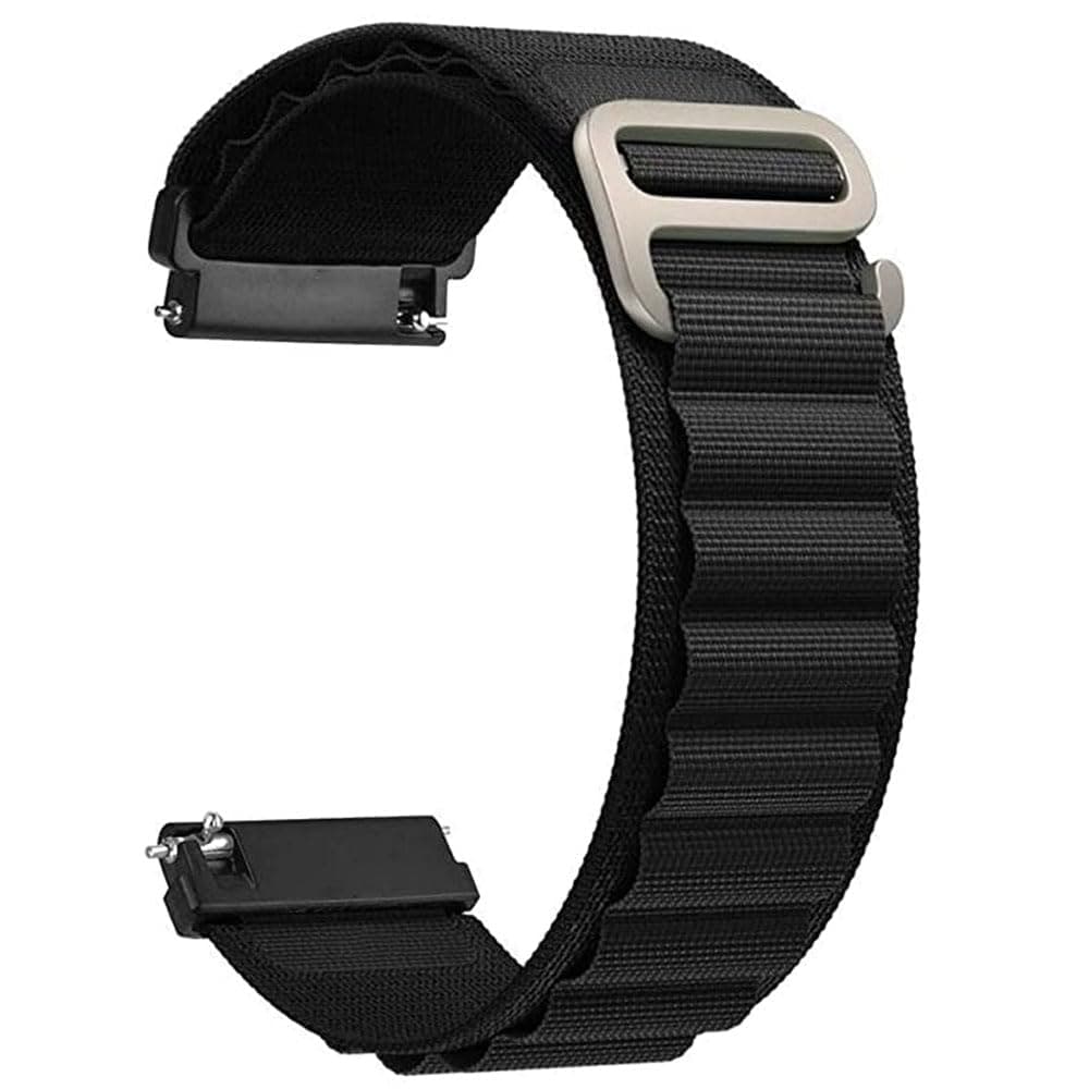 AONES 22mm Alpine Nylon Loop Watch Strap for Amazfit Balance/Amazfit Bip 5 Unity/Amazfit Cheetah Pro/Amazfit Gtr 2/ Amazfit Gtr 2e/ Amazfit Gtr 3 Pro/Amazfit Pop 2/ Amazfit Pop 3S Smartwatch Band