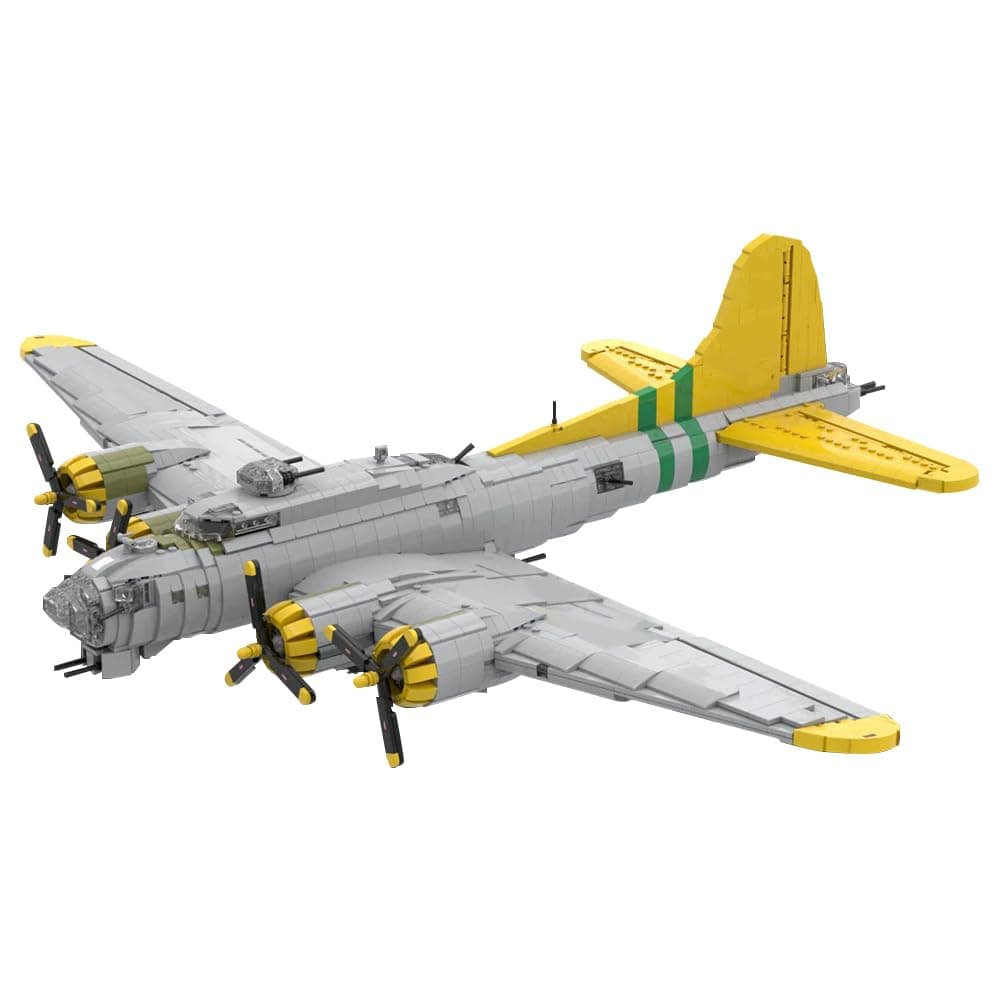 Boeiing B-17 Flying Fortress Building Block Set,Classic Large Creative Brick Box Building Set,Collectable Memorabilia,Plane Model Construction Set for Adult and Teen (3631pcs)