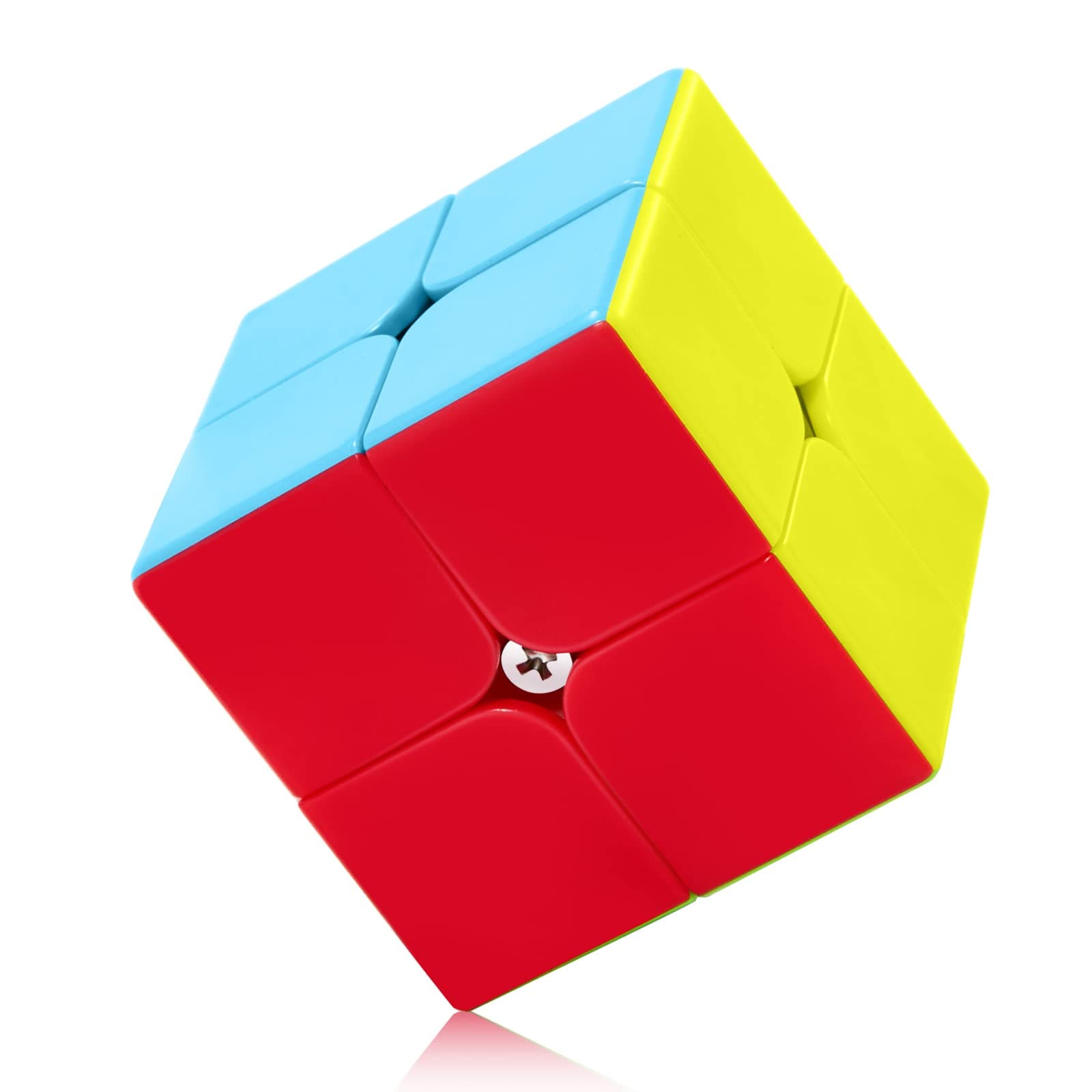 ROXENDA Speed Cube QY Profession 2X2 Fast Cube - Fast Smooth Turning - Solid Durable & Stickerless Frosted, Best 3D Puzzle Magic Toy - Turns Quicker Than Original