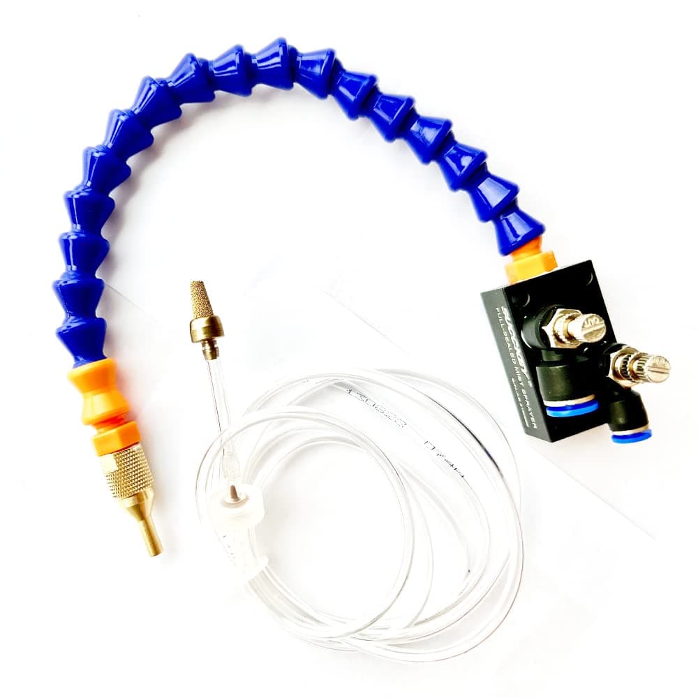 Upgrade Version Mist Coolant Lubrication Spray System for Metal Cutting Engraving Cooling Sprayer Machine for Air Pipe CNC Lathe Milling Drill