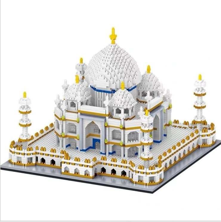 Taj Mahal Architecture Building Micro Nano Blocks Bricks DIY Assemble Educational Toys Construction Set (2860 pcs)