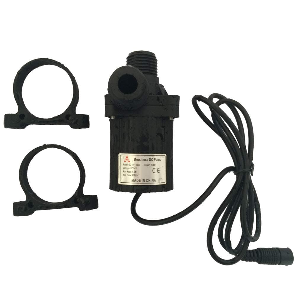 SHYSKY TECH 5-24V DC Micro Solar Brushless Water Oil Pump DC40F-2460 28W 6m 960LPH, Centrifugal Force Driving, Low Noise, Stable Work, for Fountain, Circulation, Cooling, Landscape