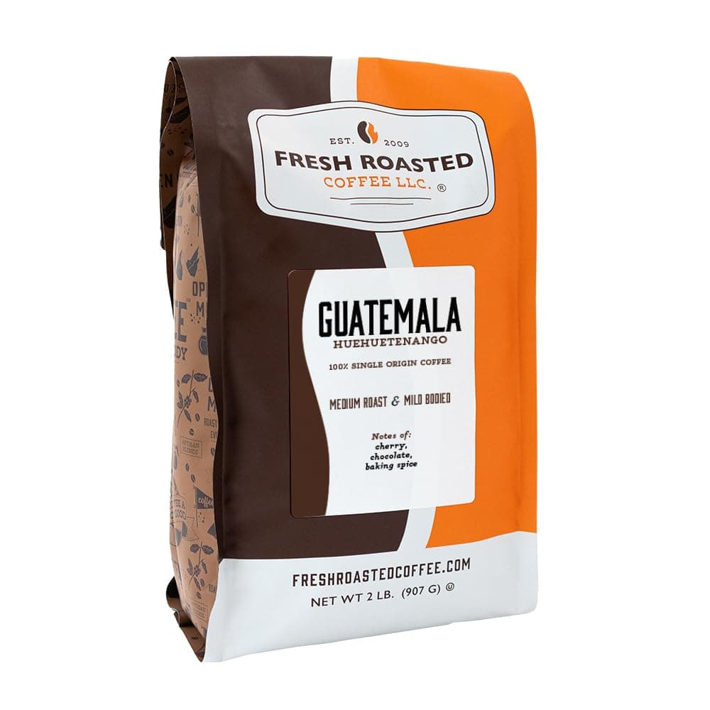Guatemala Huehuetenango, 2 lb (32 oz), Medium Roast, Kosher, Whole Bean