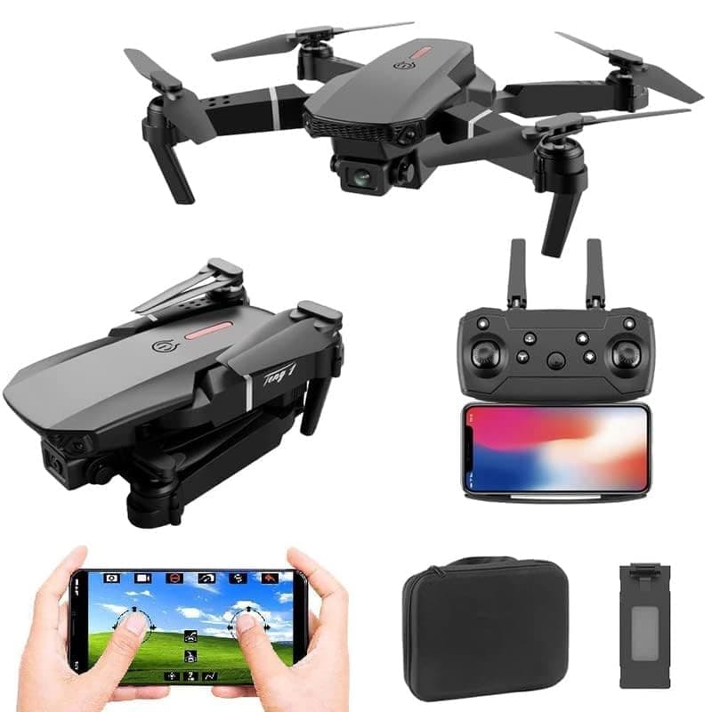 1080P HD 4k Camera Live Video for Beginners,Foldable GPS FPV Drone, RC Quadcopter with GPS Return Home, Follow, Gesture Control, Auto Hover & 5G Wifi Transmission (Black)