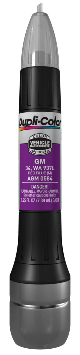 AGM0584 Metallic Red Blue General Motors Exact-Match Scratch Fix All-in-1 Touch-Up Paint - 0.5 oz.