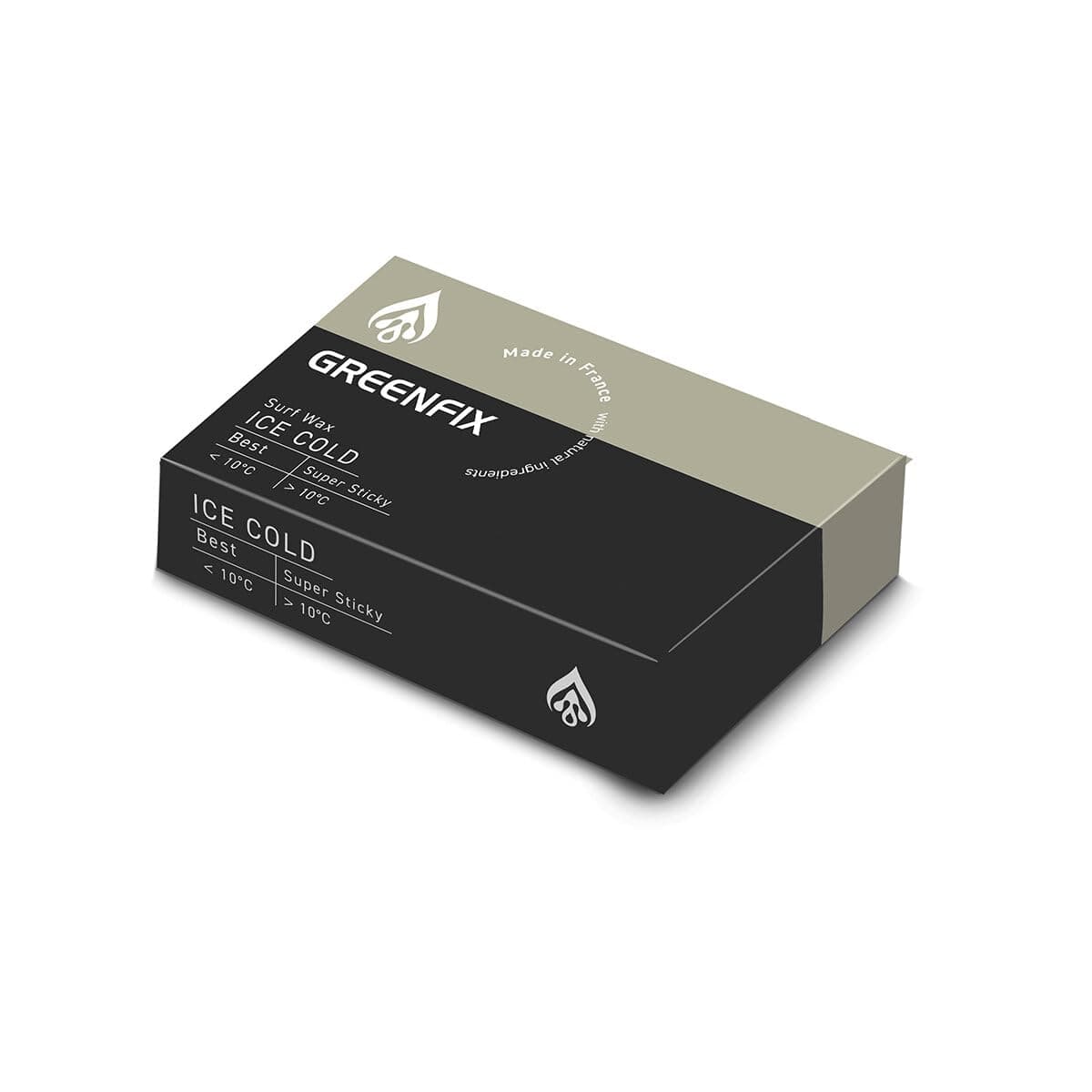 SURF SYSTEM GreenFix/Cold Water 48-58°F - Organic High Performance Surfboard Wax, Natural Ocean Friendly - Made in France - Non-Melting in Sun, Winner 2009 EU Innovation Award