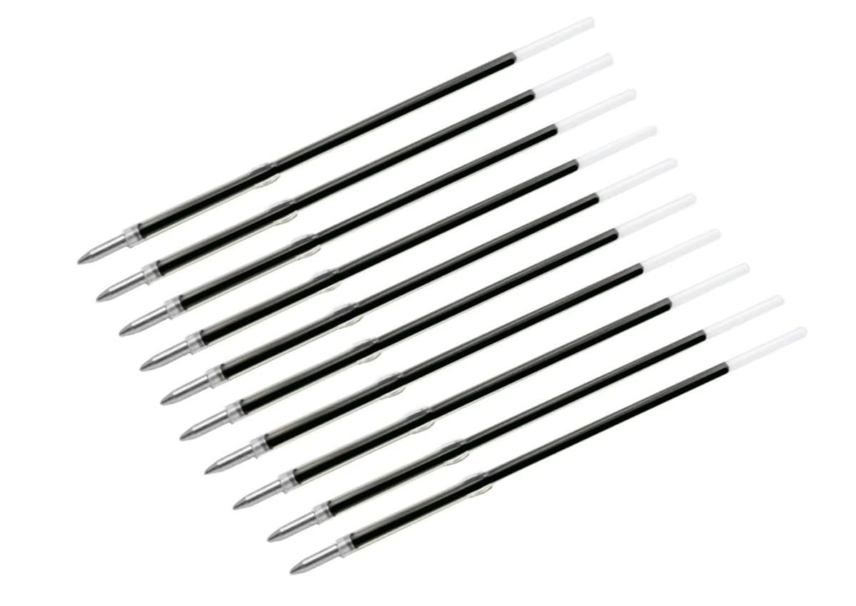 M J Mckellee 10 Black Pen Refills - Ball Point