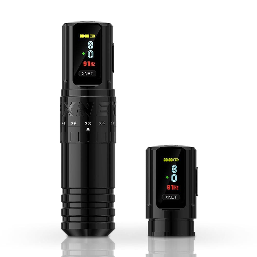 Vipera Tattoo Machine - Wireless Tattoo Gun, Adjustable Stroke Rotary Cartridge Tattoo Pen with Extra 2400mAh Battery Coreless Motor Tattoo Supply for Professional Tattoo Artists& Beginners,Black