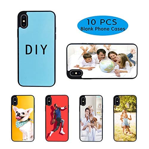10PCS Sublimation Blanks Phone Case Covers for iPhone Xs, TPU+PC Material, 5.8 Inch. Sublimation Blanks Printable Phone Case DIY