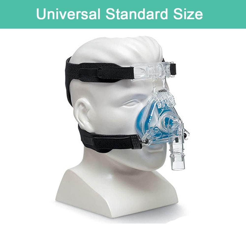 Universal CPAP Mask Headgear Strap / Cpap Harness / CPAP Head Band for ResMed Mirage Series, Philips Respironics CPAP Mask, Comfortable Durable Stretchy Material, Standard – Black (Headgear Only)