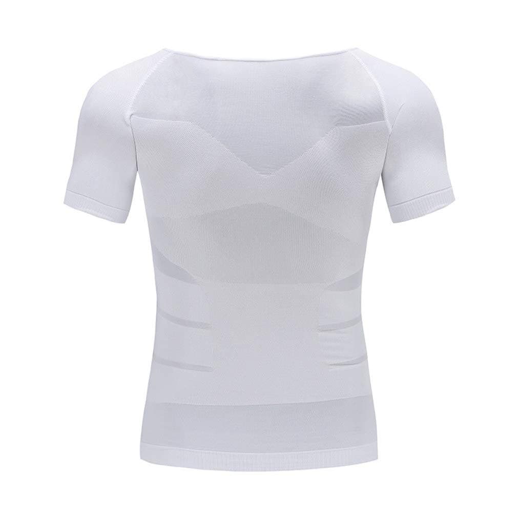 Men's Slimming Shaper Posture Vest Belly Abdomen for Corrector Compression Body Building Fat Burn Shirt