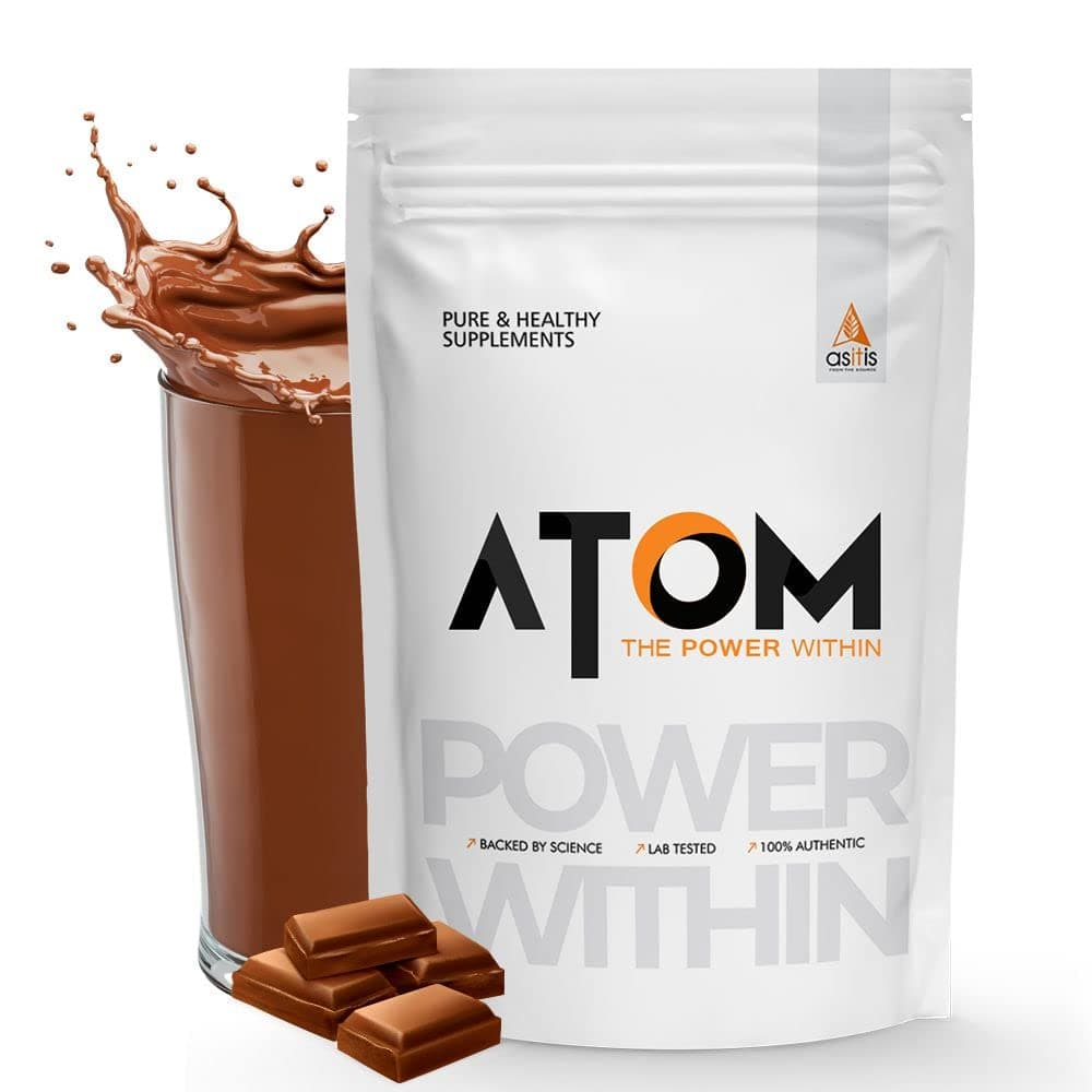 AS-IT-IS ATOM ISO Whey Gold 1Kg | 28g Protein | 100% Whey Protein Isolate | Prevents Muscle Loss | Faster Muscle Recovery | Chcolate