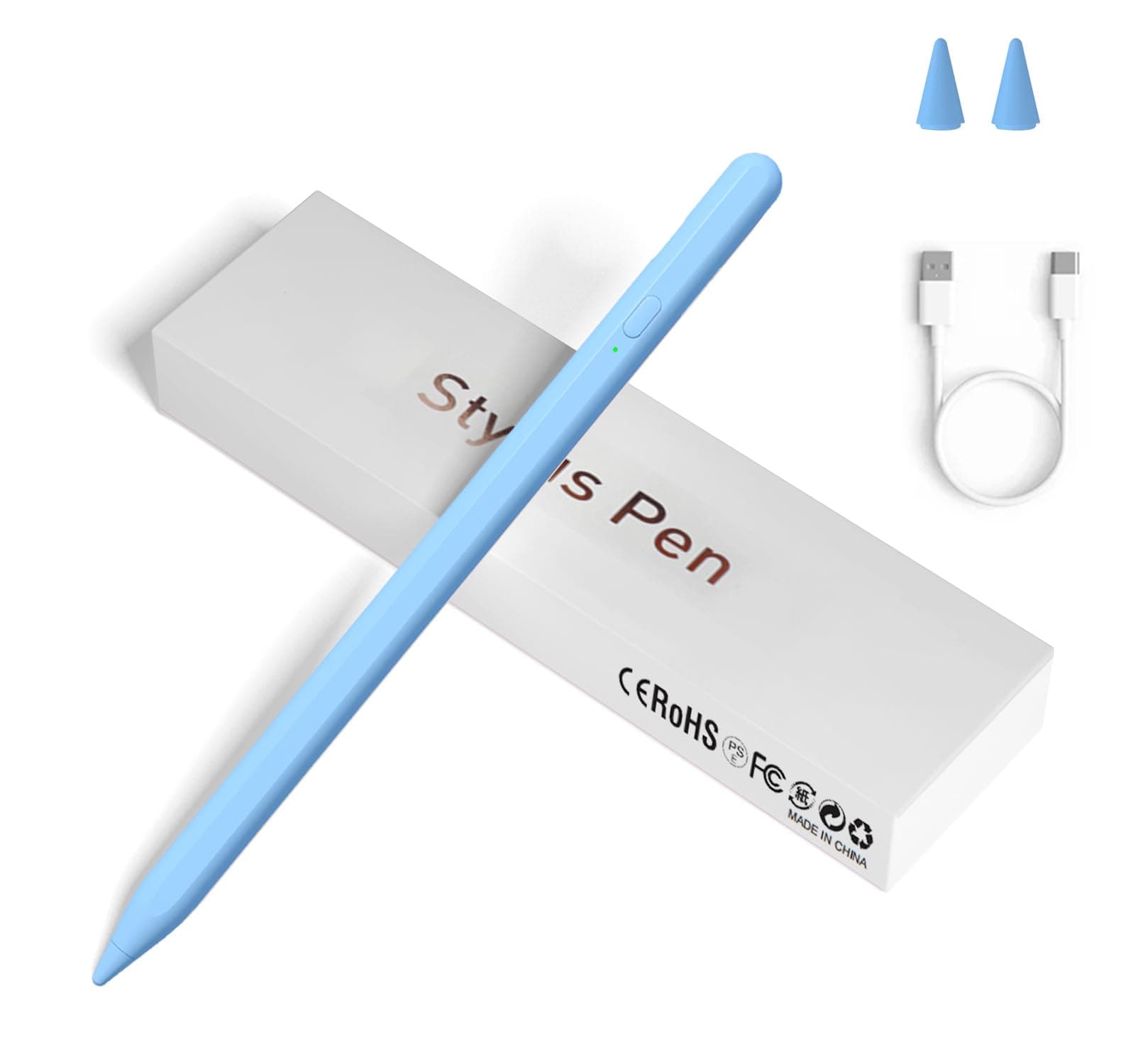 Stylus Pens for Touch Screens, Universal Fine Point iPad Pencil with Magnetic Adsorption Compatible with iPhone/iPad/Samsung/Android/Tablet & Other Touch Screens (Blue)