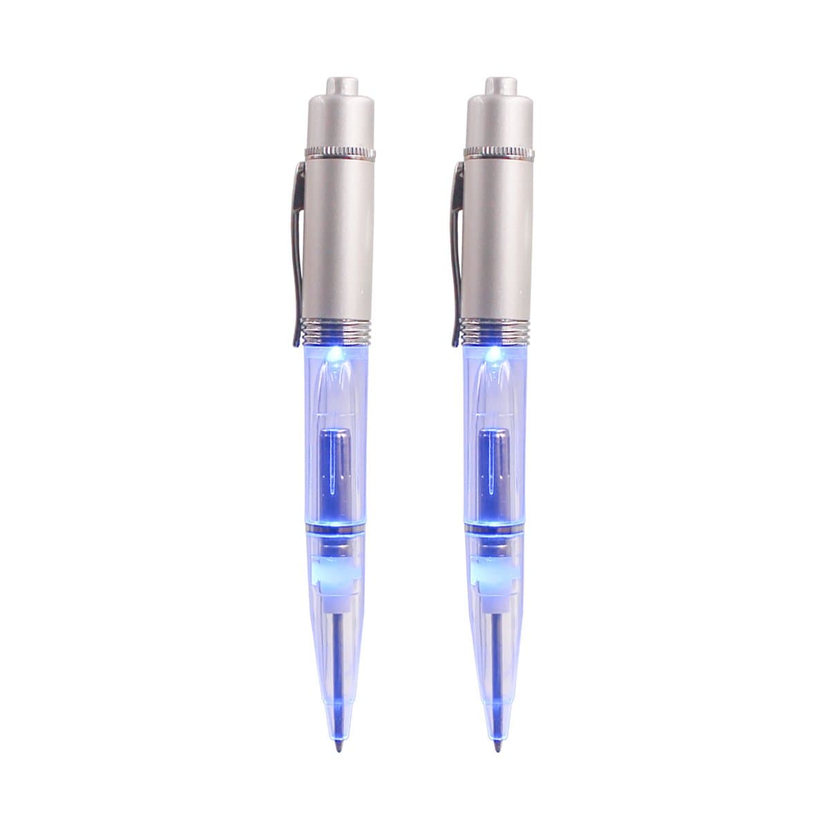 Glowseen® LED Light Pen Light up Pen Light for Night Writer with Extra Refills (Blue)