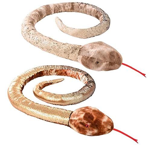 Adventure Planet 102 Inch Natural Sequins Snake, One per Order, Color May Vary