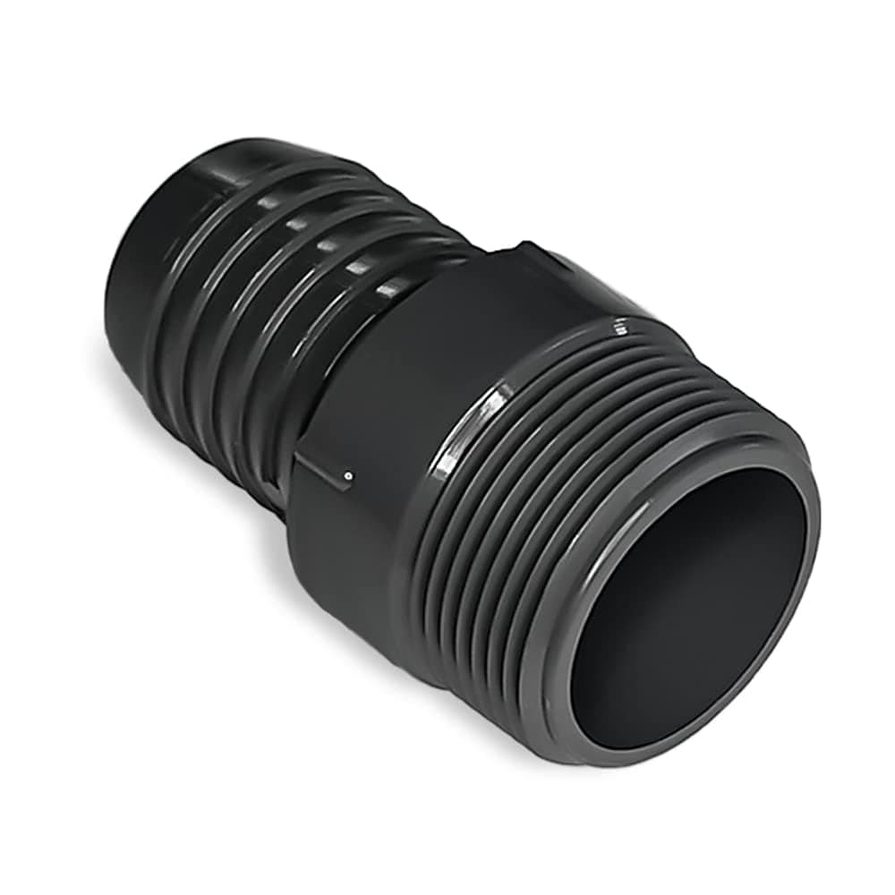 1 Inch PVC Hose Connector - Insert x MNPT Barb Fitting - Garden Fittings - Barbed Adapter For Water