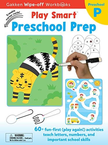 Play Smart Preschool Prep Ages 2-4: At-home Wipe-off Workbook with Erasable Marker (17) Novelty Book – June 19, 2018