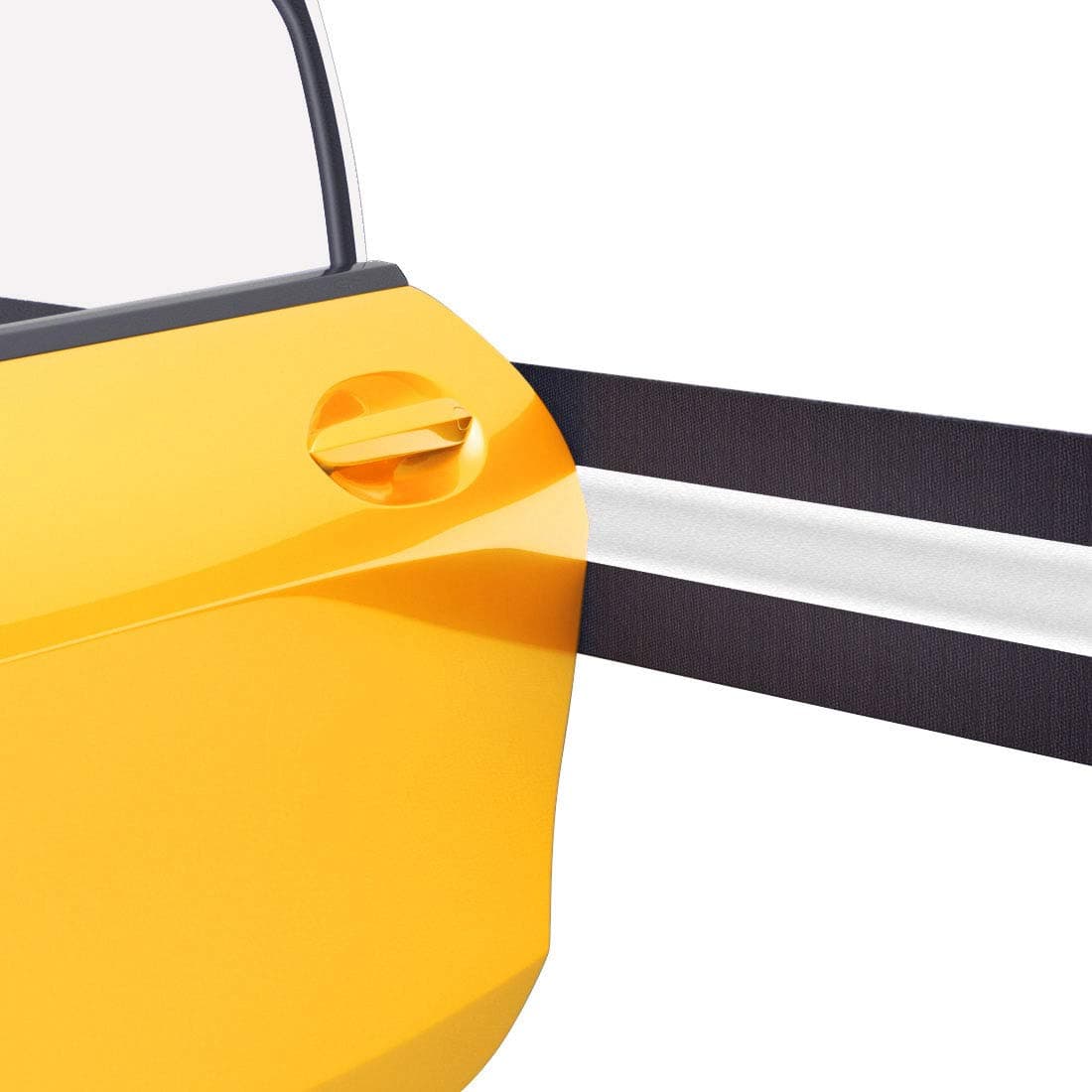 Garage Wall Protector – Car Door Edge Bumper Guards 1/4 Inch Thick – 2 x 79 Inches Self Adhesive Foam Guard Strips with Reflective Tape