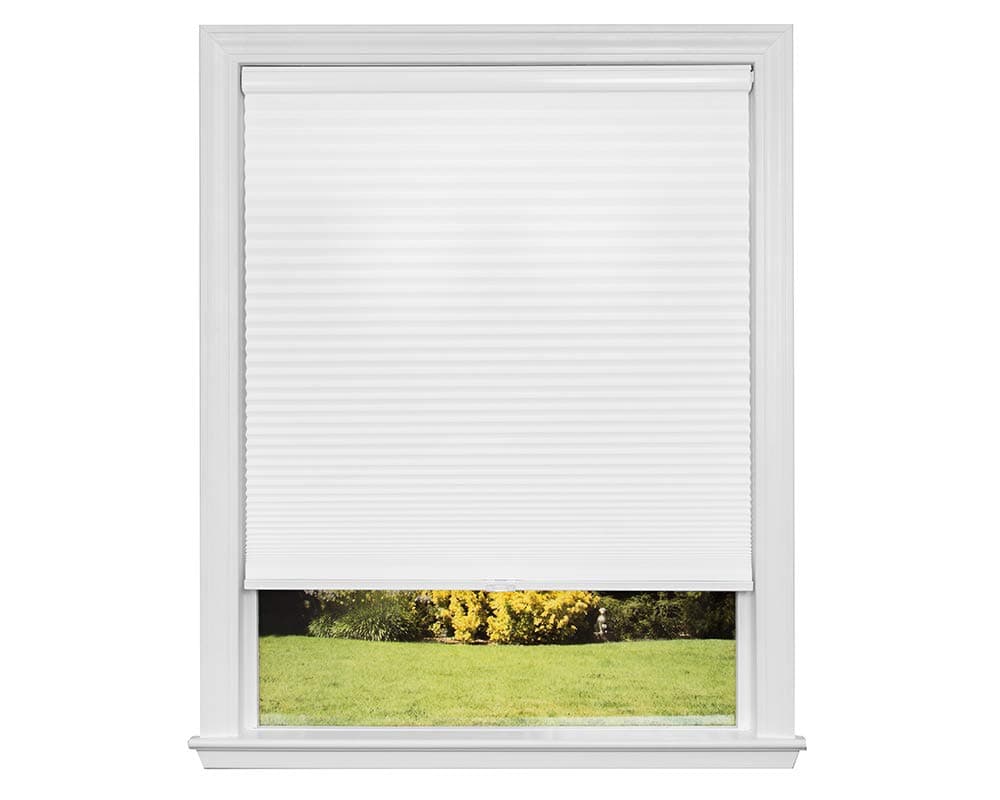 Redi Shade Custom Cordless Cellular Blackout Shades, Cloud White, 39 1/8 in x 72 in
