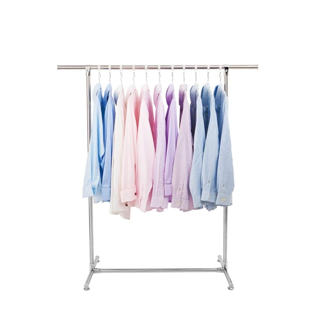 Drying Rack Floor Single Pole Stainless Steel Drying Rack Indoor Hanging Clothes Rack Pole Drying Rack Bedroom Drying Rack FANJIANI