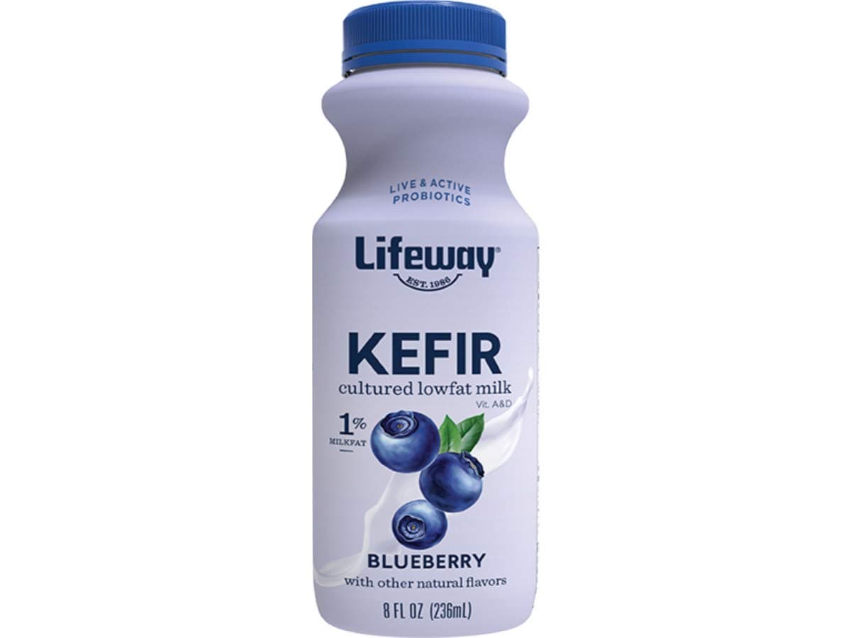 Lifeway Probiotic Low Fat Blueberry Kefir, 8 Ounce -- 6 per case.
