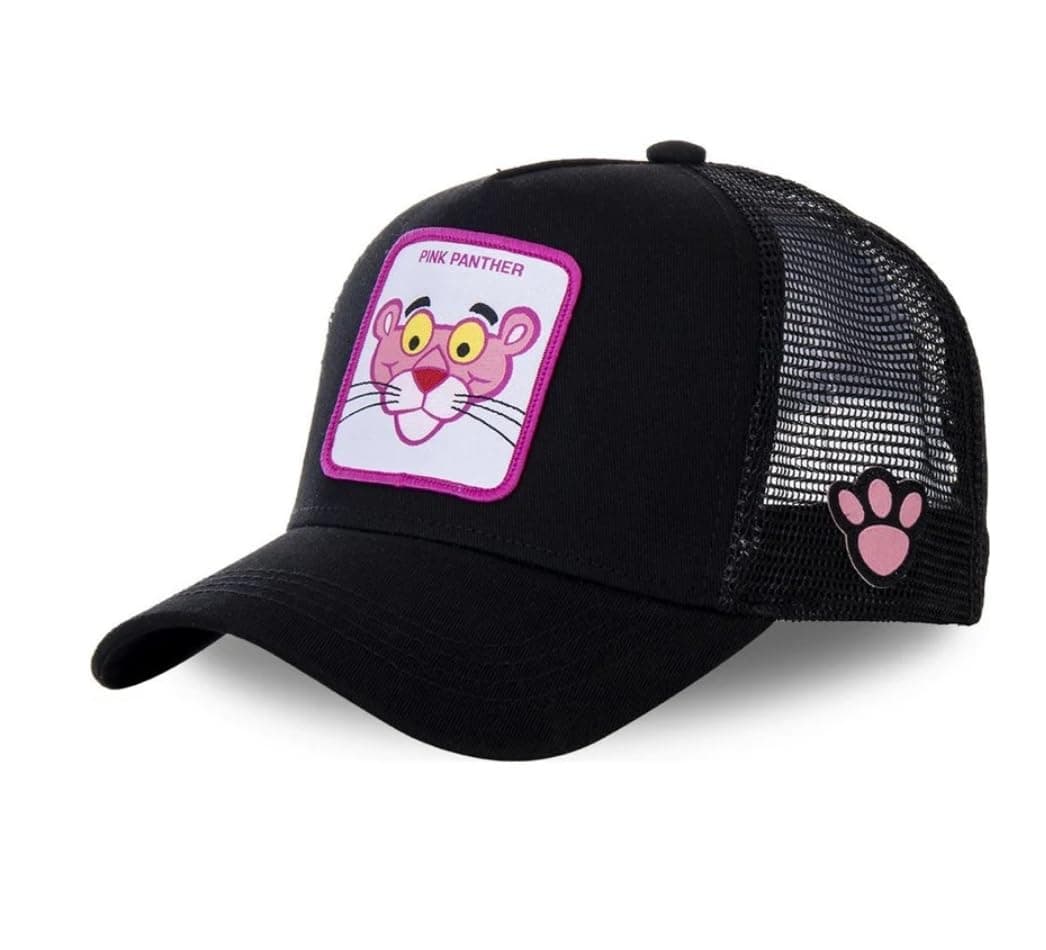 Generic Panther Trucker Hat, Pink and Black, One Size Fits Most, Pink/Black