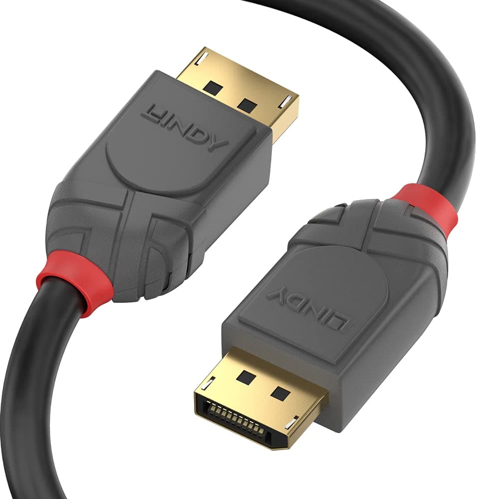 Lindy 2m DisplayPort 1.4 Cable, Anthra Line