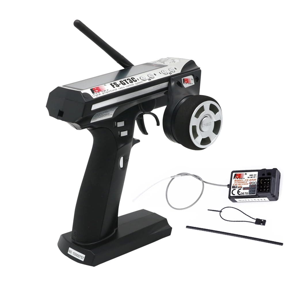 Flysky FS-GT3C RC Transmitter and Receiver FS-GR3E, 2.4GHz Radio Controller for RC Car Boat