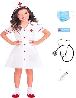Nurse dress for Girls Community helper theme costume for facy dress competitions
