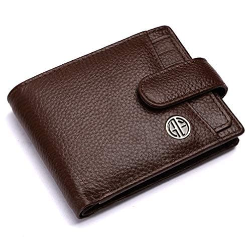 Wallet for Men Leather Original, Mens Wallet, Leather Wallets for Men Stylish, Bi-Fold Wallets for Man, 5 Card Slots, Easy Access Card Slots, Coin Pocket, Gift for Mens - Brushwood