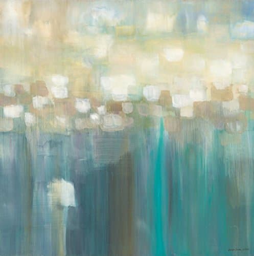 Gallery Wrap Canvas 36 x 36 By Karen Lorena Parker-Aqua Light