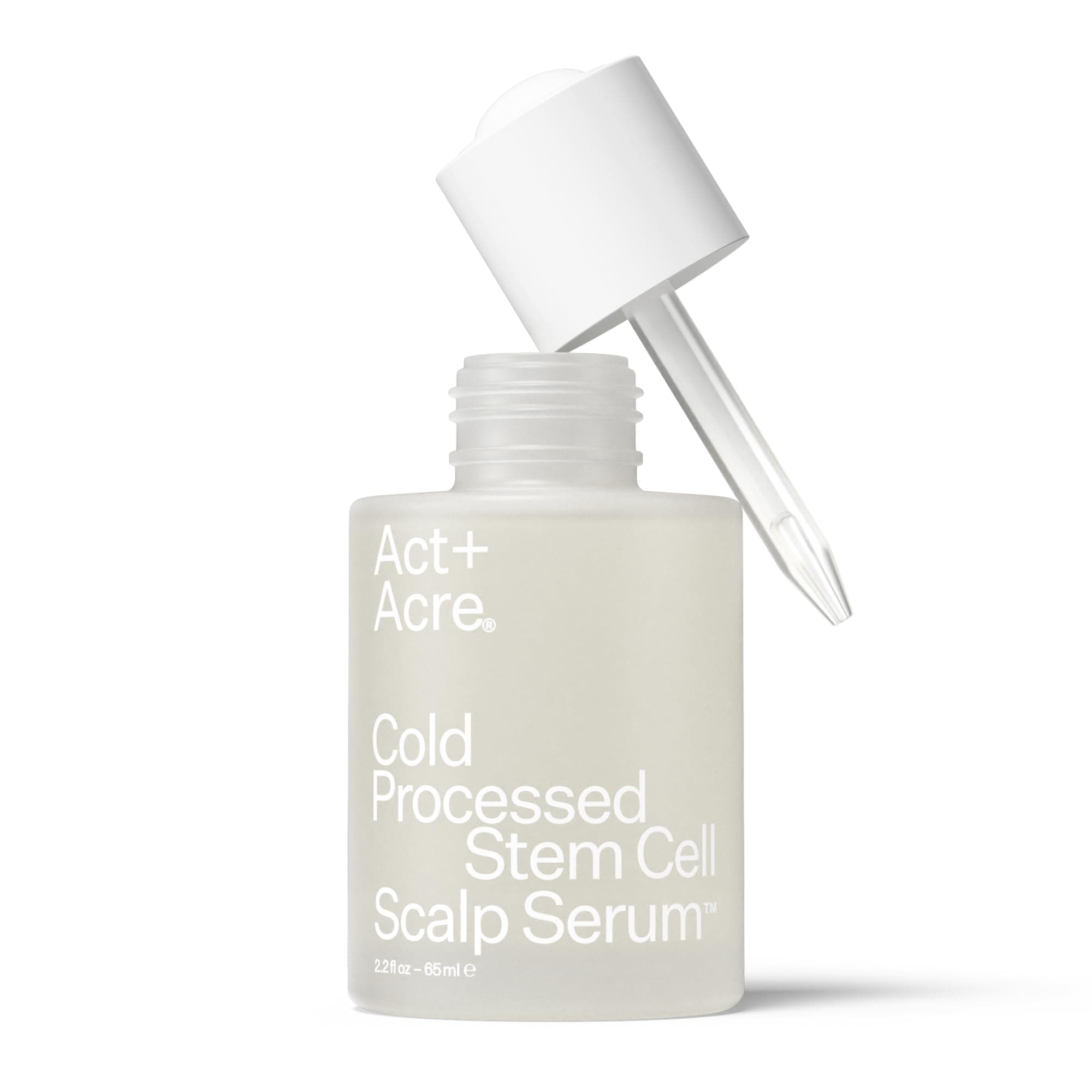 Act+ Acre Cold Processed Stem Cell Scalp Serum | For Thicker, Fuller Looking Hair | Apple Stem Cells, Bamboo Extract, Aloe Vera | Strengthen, Hydrate, Reduce Shedding | Vegan, Color Safe | 2.2 Fl Oz
