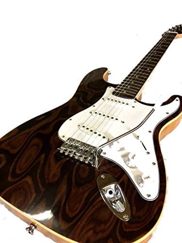 2018 BURL MAPLE STRAT STYLE EXOTIC WOOD TOP 6 STRING ELECTRIC GUITAR