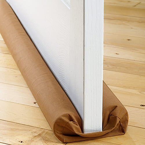 GNEY ABS Twin Door Draft Dodger Guard Stopper (Coffee/Brown, 15x10x5 cm)