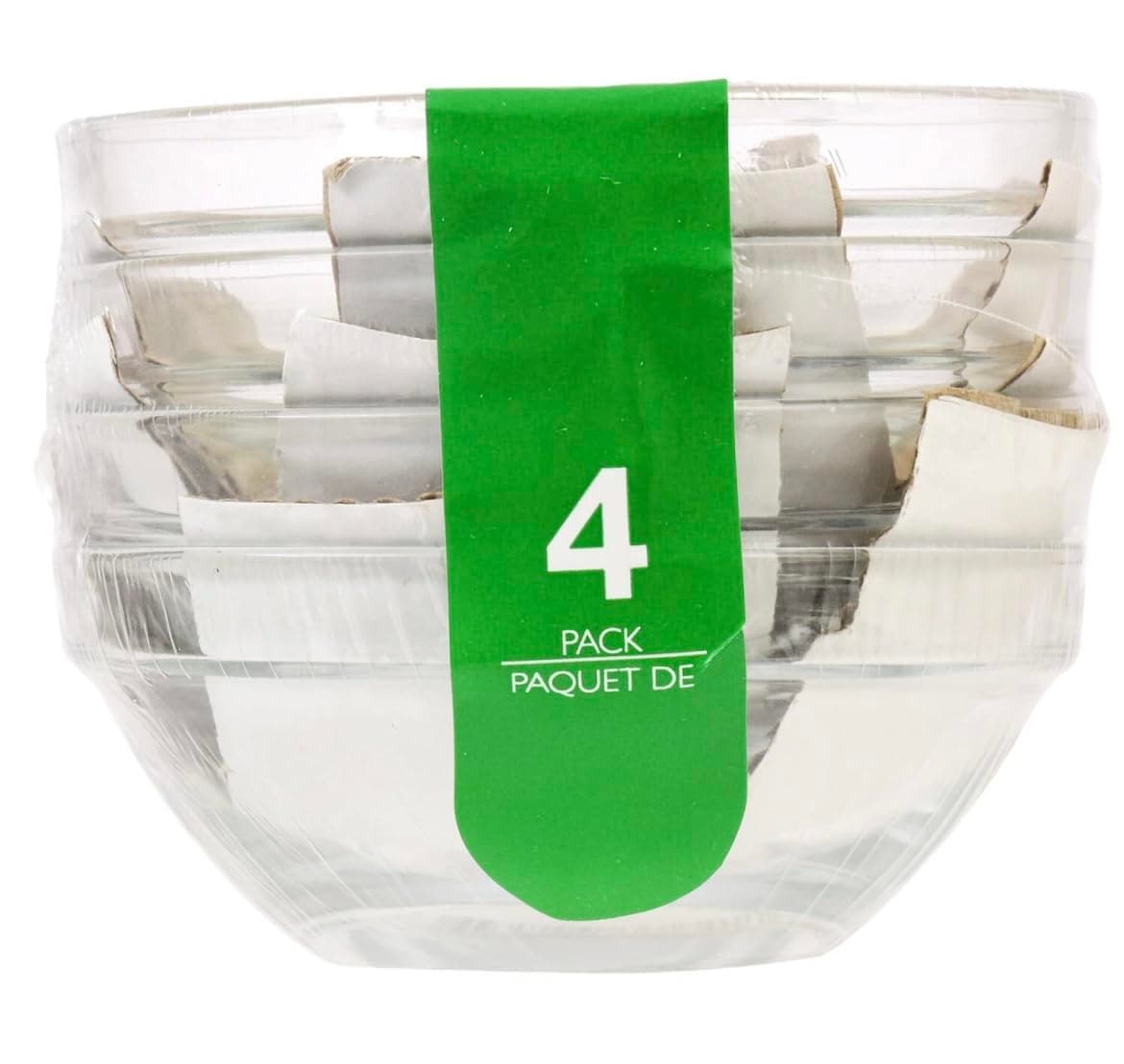 3½" Glass Prep Bowls, 4-ct. Set