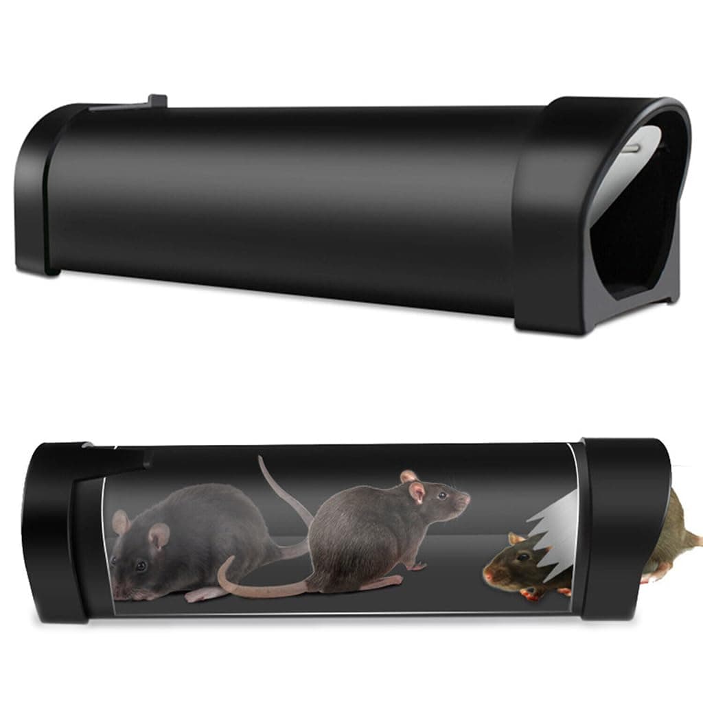 HASTHIP® Mouse Trap Cage Humane - 27CM Rat Trap Cage for Home - Self-Locking Mousetrap - Rat Catcher Trap for Home - Rat Killer for Home - Reusable Rat Catcher & Rodent Trap - for Mice, Pets, Rodents