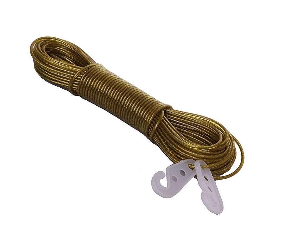 Plastic Coated Steel Cloth Drying Wire Rope Clothesline- 20 Meter