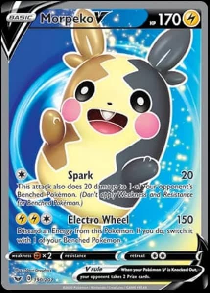 Pokemon - Morpeko V 190/202 - Sword & Shield - Full Art - Ultra Rare Card