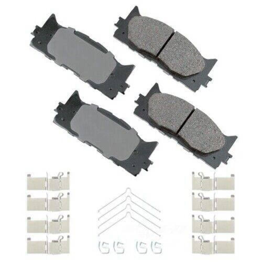 Akebono ACT1222A Ultra-Premium Ceramic Front Disc Brake Pads , GREY