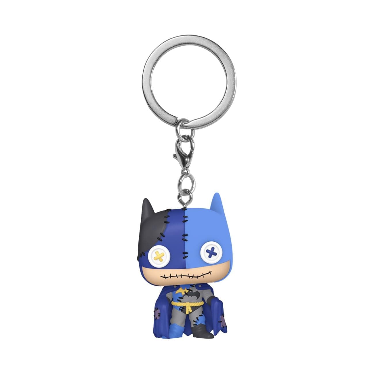 Funko Pop! Keychain: Patchwork - Batman - DC Comics Novelty Keyring - Collectable Mini Figure - Stocking Filler - Gift Idea - Official Merchandise - Comic Books Fans - Backpack Decor